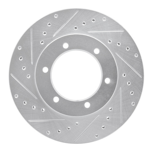 R1 91-98 Toyota T100 Front Left Drilled & Slotted Silver Brake Rotor