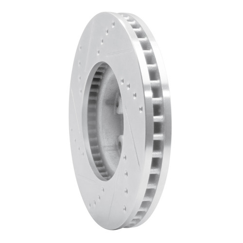 R1 89-93 Toyota Pickup Front Right Drilled & Slotted Silver Brake Rotor