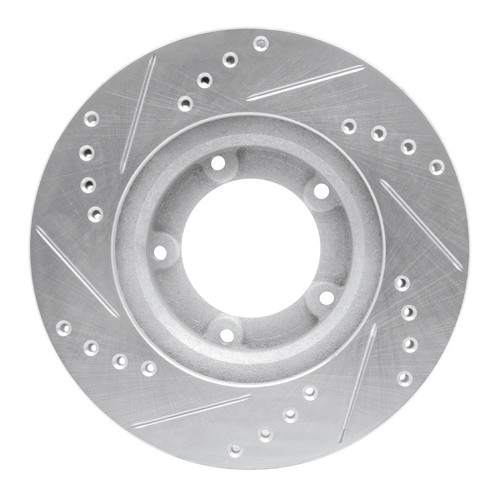 R1 89-08 Toyota Hilux (Mexico) Front Right Drilled & Slotted Silver Brake Rotor