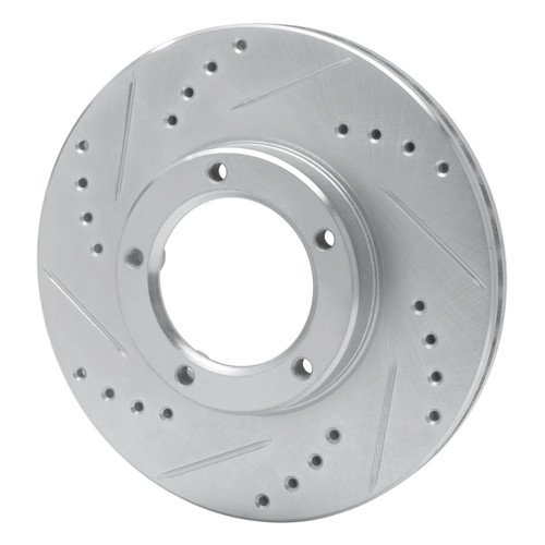 R1 89-08 Toyota Hilux (Mexico) Front Left Drilled & Slotted Silver Brake Rotor