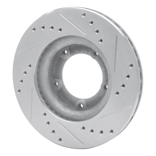 R1 89-08 Toyota Hilux (Mexico) Front Left Drilled & Slotted Silver Brake Rotor