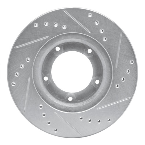 R1 89-08 Toyota Hilux (Mexico) Front Left Drilled & Slotted Silver Brake Rotor