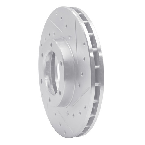 R1 87-88 Toyota Pickup Front Right Drilled & Slotted Silver Brake Rotor