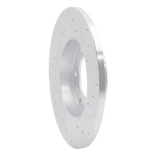 R1 81-85 Toyota 4Runner Front Left Drilled & Slotted Silver Brake Rotor