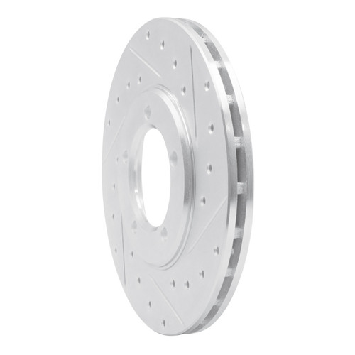 R1 79-83 Toyota Pickup Front Right Drilled & Slotted Silver Brake Rotor