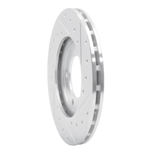 R1 79-83 Toyota Pickup Front Left Drilled & Slotted Silver Brake Rotor