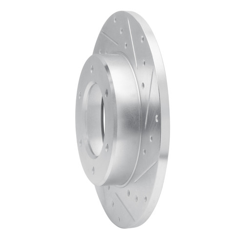 R1 79-80 Toyota Pickup Front Right Drilled & Slotted Silver Brake Rotor