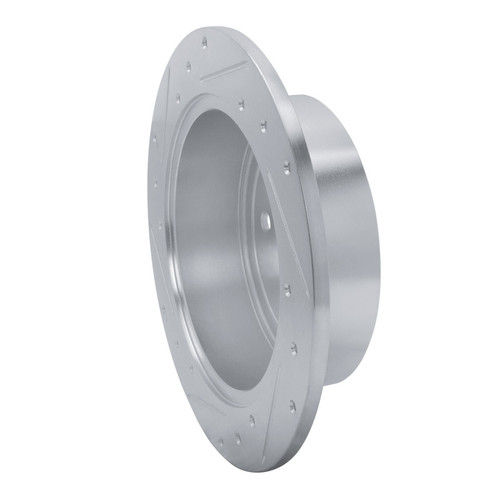 R1 09-15 Toyota Venza Rear Right Drilled & Slotted Silver Brake Rotor