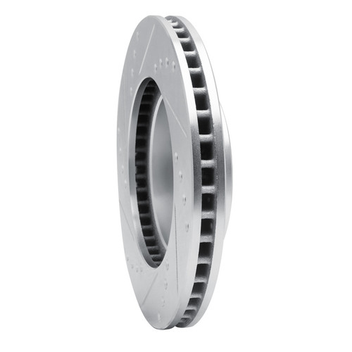 R1 94-00 Toyota Celica Front Right Drilled & Slotted Silver Brake Rotor