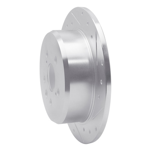 R1 94-95 Toyota Celica Rear Right Drilled & Slotted Silver Brake Rotor