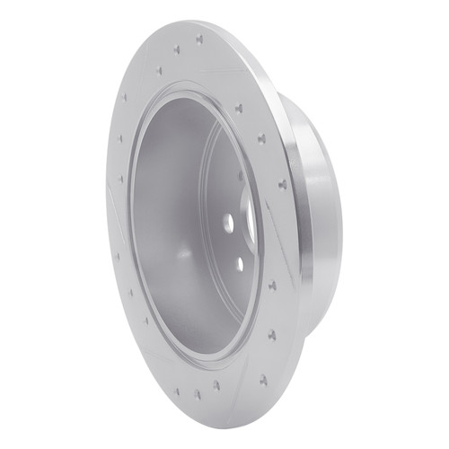 R1 94-95 Toyota Celica Rear Right Drilled & Slotted Silver Brake Rotor