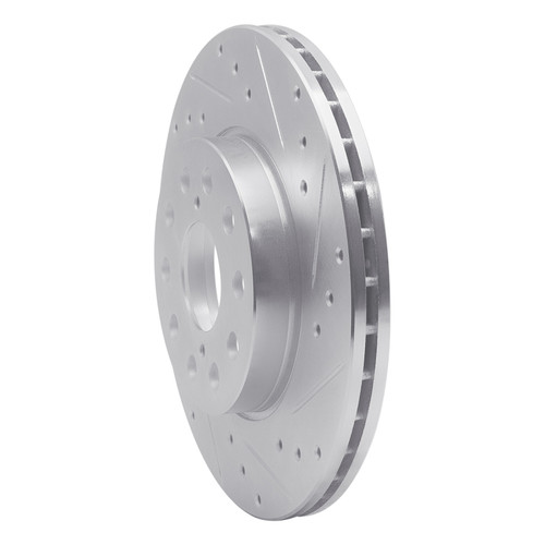 R1 92-95 Toyota MR2 Rear Right Drilled & Slotted Silver Brake Rotor