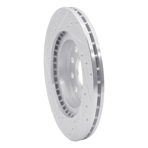 R1 92-95 Toyota MR2 Rear Right Drilled & Slotted Silver Brake Rotor