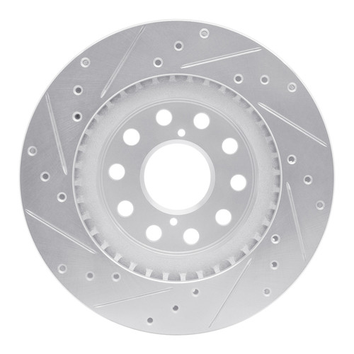 R1 92-95 Toyota MR2 Rear Right Drilled & Slotted Silver Brake Rotor