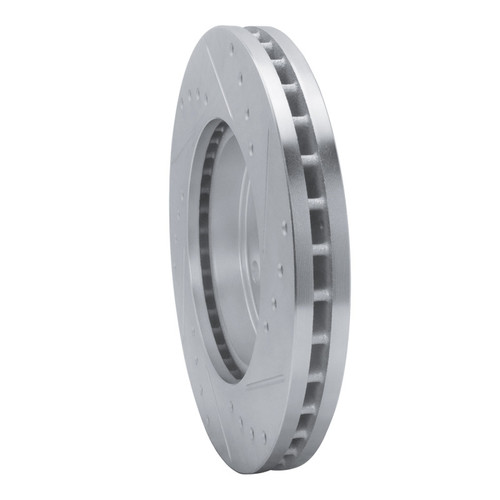 R1 92-95 Toyota MR2 Front Left Drilled & Slotted Silver Brake Rotor