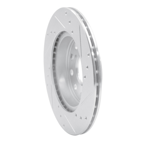 R1 91-95 Toyota MR2 Rear Left Drilled & Slotted Silver Brake Rotor