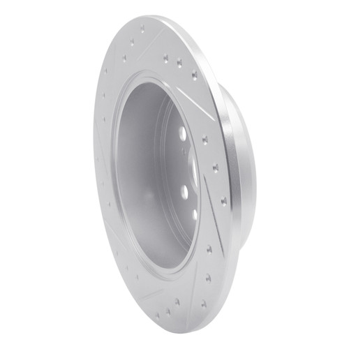 R1 90-93 Toyota Celica Rear Right Drilled & Slotted Silver Brake Rotor