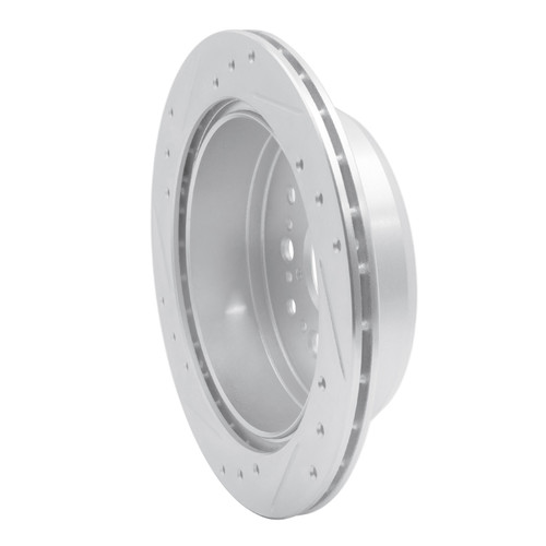 R1 90-92 Lexus LS400 Rear Right Drilled & Slotted Silver Brake Rotor