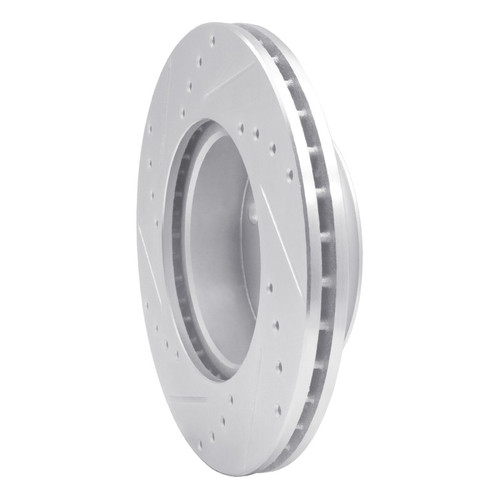 R1 92-95 Volkswagen EuroVan Front Right Drilled & Slotted Silver Brake Rotor EDZ-74040R