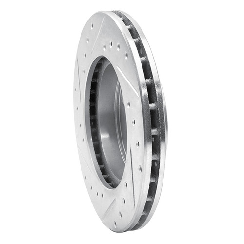 R1 86-89 Toyota Celica Front Right Drilled & Slotted Silver Brake Rotor EDZ-76026R