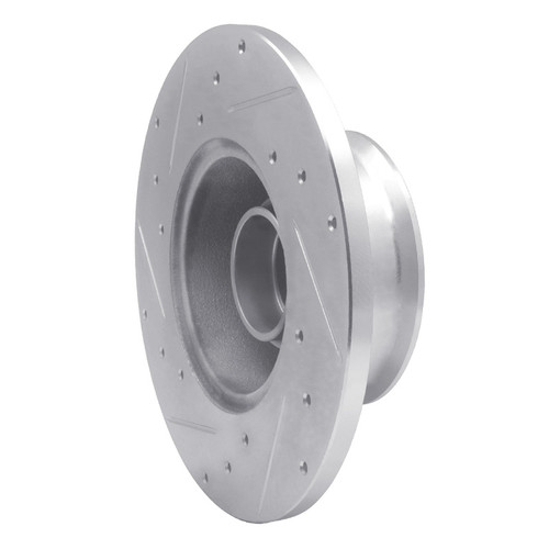 R1 79-85 Volkswagen Type 2 Front Right Drilled & Slotted Silver Brake Rotor