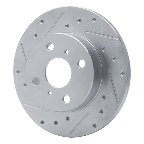 R1 84-88 Chevrolet Nova Front Left Drilled & Slotted Silver Brake Rotor