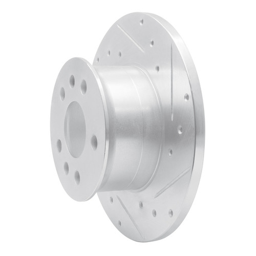 R1 72-78 Volkswagen Type 2 Front Right Drilled & Slotted Silver Brake Rotor