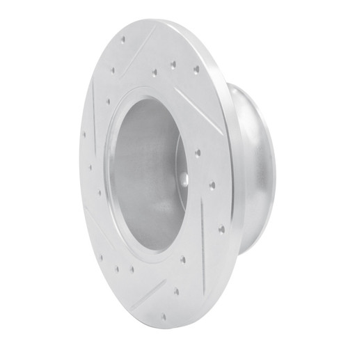 R1 72-78 Volkswagen Type 2 Front Right Drilled & Slotted Silver Brake Rotor