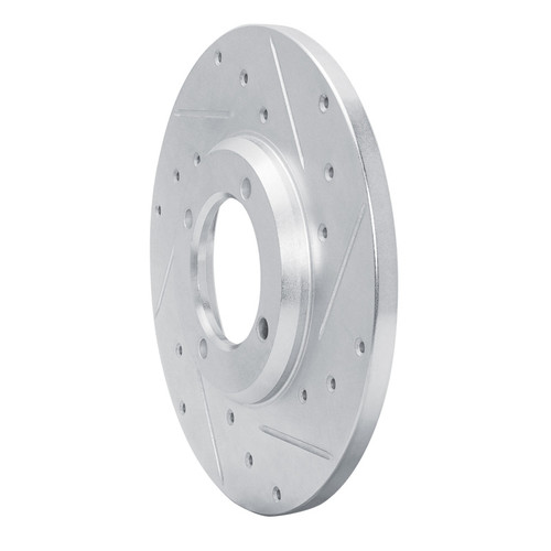 R1 79-81 Toyota Celica Front Right Drilled & Slotted Silver Brake Rotor