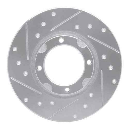 R1 80-82 Toyota Tercel Front Left Drilled & Slotted Silver Brake Rotor