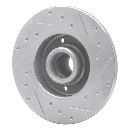 R1 92-98 Volkswagen Passat (USA/Canada) Rear Left Drilled & Slotted Silver Brake Rotor