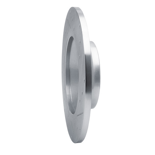 R1 16-25 Audi Q3 Rear Left Drilled & Slotted Silver Brake Rotor