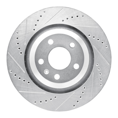 R1 05-11 Audi A6 Quattro Rear Left Drilled & Slotted Silver Brake Rotor EDZ-73039L