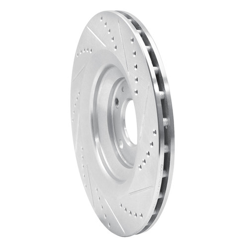 R1 05-11 Audi A6 Quattro Rear Left Drilled & Slotted Silver Brake Rotor EDZ-73039L