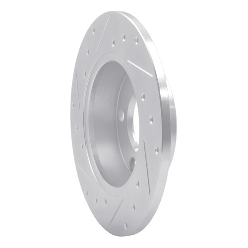 R1 99-05 Audi A6 Quattro Rear Right Drilled & Slotted Silver Brake Rotor EDZ-73022R