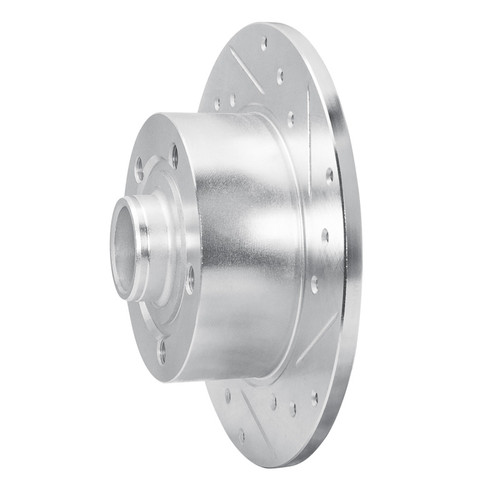 R1 96-08 Audi A4 (Mexico) Rear Right Drilled & Slotted Silver Brake Rotor