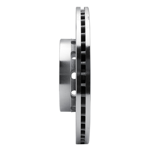 R1 90-98 Audi 90 Front Left Drilled & Slotted Silver Brake Rotor