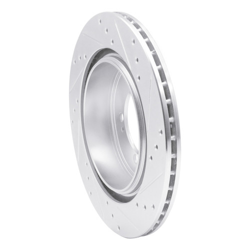 R1 93-99 Dodge STEALTH Rear Left Drilled & Slotted Silver Brake Rotor