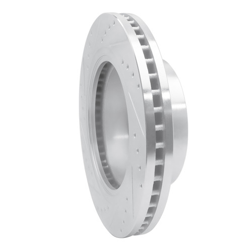 R1 12-21 Nissan NV1500 Front Right Drilled & Slotted Silver Brake Rotor