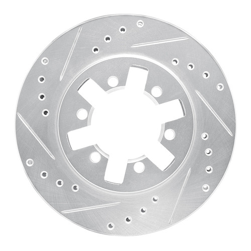 R1 85-12 Nissan NP300 (Mexico) Front Left Drilled & Slotted Silver Brake Rotor