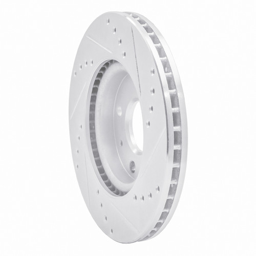 R1 86-06 Nissan Pulsar NX Front Left Drilled & Slotted Silver Brake Rotor