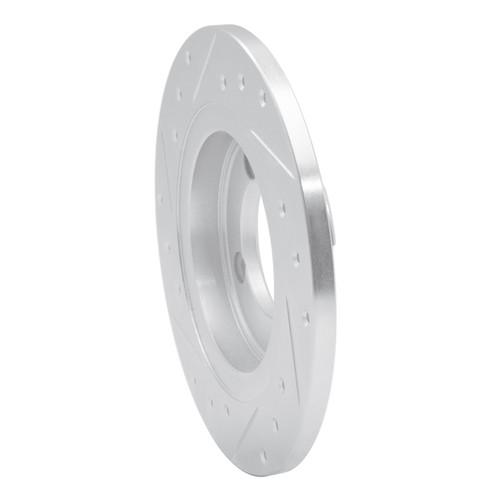 R1 82-86 Nissan TSURU (Mexico) Front Right Drilled & Slotted Silver Brake Rotor