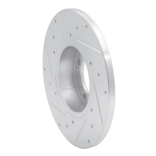 R1 80-83 Nissan 200SX Front Right Drilled & Slotted Silver Brake Rotor