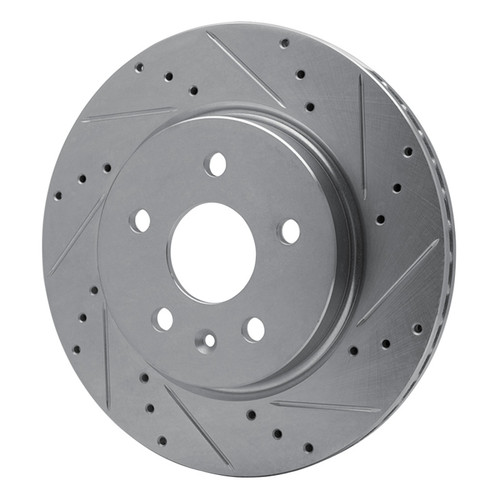 R1 10-25 Buick Regal Rear Right Drilled & Slotted Silver Brake Rotor