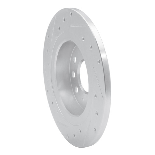 R1 03-11 Cadillac BLS (Mexico) Rear Right Drilled & Slotted Silver Brake Rotor EDZ-65017R