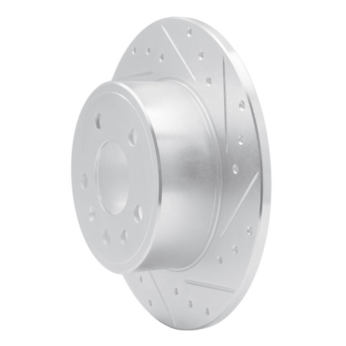 R1 97-08 Chevrolet ASTRA (Mexico) Rear Right Drilled & Slotted Silver Brake Rotor