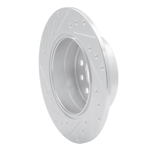 R1 97-08 Chevrolet ASTRA (Mexico) Rear Right Drilled & Slotted Silver Brake Rotor