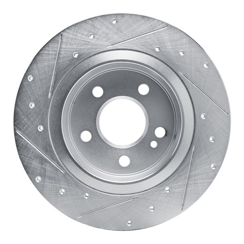 R1 19-26 Mercedes-Benz A200 (Mexico) Rear Right Drilled & Slotted Silver Brake Rotor