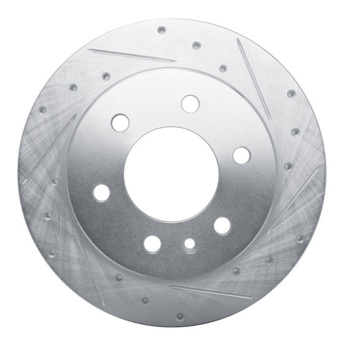R1 19-25 Freightliner SprintER 2500 Rear Right Drilled & Slotted Silver Brake Rotor