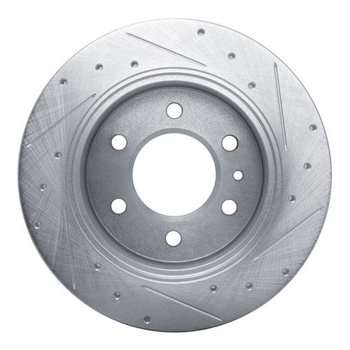 R1 19-25 Freightliner SprintER 1500 Rear Left Drilled & Slotted Silver Brake Rotor